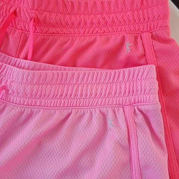 Danskin Bundle of 2 Running Mesh Shorts - Pink & Coral - Picture 3 of 16